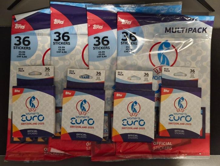 Bundel Topps Women Euro 2025, Hobby en Vrije tijd, Stickers en Plaatjes, Nieuw, Meerdere stickers, Ophalen of Verzenden