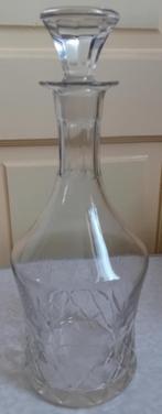 Antiek grote kristal heldere karaf amandel en ruit geslepen, Antiek en Kunst, Antiek | Glas en Kristal, Ophalen of Verzenden