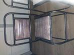 Ijzer stoelen, Huis en Inrichting, Stoelen, Ophalen, Zwart, Twee