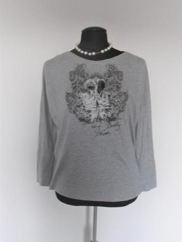 MarcCain - prachtig grijs stretch shirt lange mouw - 42 beschikbaar voor biedingen