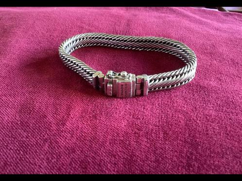 Buddha to buddha armband “ Edwin XS” zo goed als nieuw, Sieraden, Tassen en Uiterlijk, Armbanden, Zo goed als nieuw, Zilver, Ophalen of Verzenden