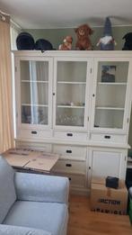 Mooie Gebroken Witte Servieskast Buffetkast, Huis en Inrichting, Kasten | Buffetkasten, Gebruikt, Ophalen of Verzenden, Met lade(s)