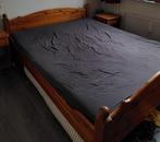 Bed 160 bij 210, Ophalen, Gebruikt, Bruin, 210 cm