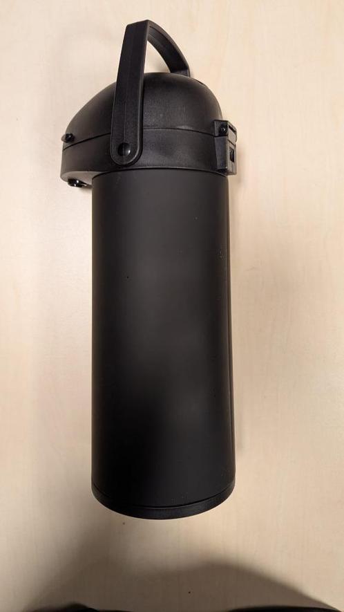 Zwarte Thermokan – Perfect voor Koffie of Thee, Witgoed en Apparatuur, Koffiezetapparaten, Gebruikt, Overige modellen, 10 kopjes of meer