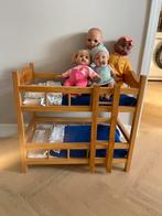 Houten poppenbed, Kinderen en Baby's, Speelgoed | Poppen, Ophalen, Zo goed als nieuw
