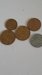 1667 5 plastic speelmuntjes, Postzegels en Munten, Penningen en Medailles, Verzenden, Overige materialen