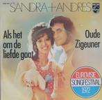 Sandra + Andres - Als het om de liefde gaat, Verzenden, 7 inch, Single, Zo goed als nieuw
