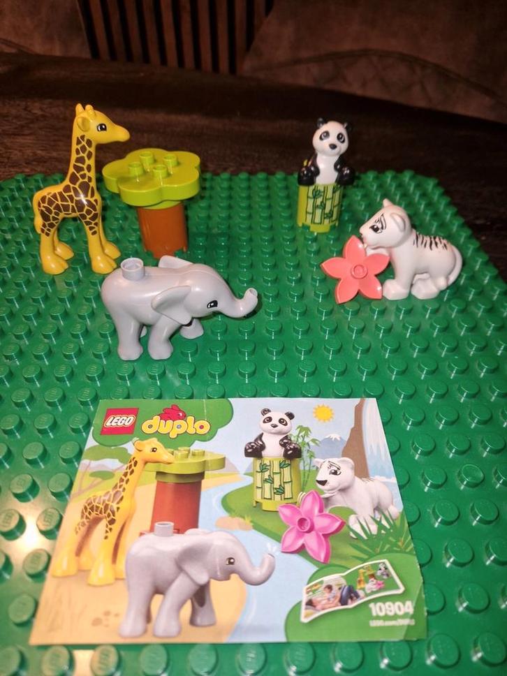 Duplo babydieren 10904, Kinderen en Baby's, Speelgoed | Duplo en Lego, Zo goed als nieuw, Duplo, Ophalen of Verzenden