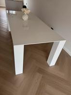 Goossens Eettafel 220x100 massief hout# japandi, Ophalen, Gebruikt, 200 cm of meer, 50 tot 100 cm