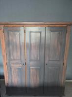 Prijs verlaagd! Brocante Kledingkast (gedemonteerd), Ophalen, Gebruikt, 100 tot 150 cm, Met hangruimte