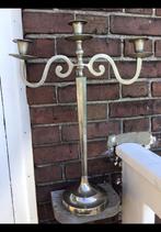 Hoge metalen kaarsenkandelaar voor 3 kaarsen, ong 51 cm hoog, Ophalen of Verzenden