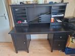 Ophalen in Delft. Mooi zwart Ikea hemnes bureau., Ophalen, Zo goed als nieuw