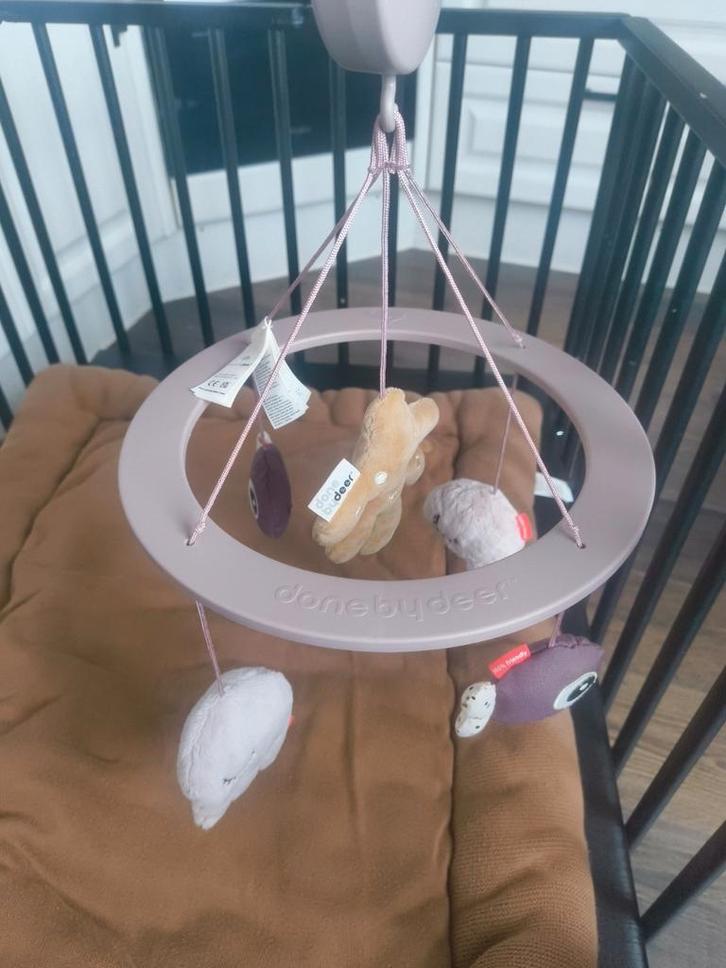 Done by Deer Mobiel, Kinderen en Baby's, Speelgoed | Babyspeelgoed, Zo goed als nieuw, Mobiel, Met geluid, Ophalen of Verzenden