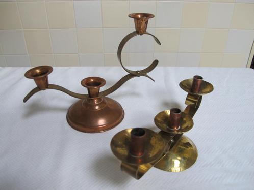 vintage kandelaar, Huis en Inrichting, Woonaccessoires | Kandelaars en Kaarsen, Gebruikt, Minder dan 25 cm, Overige materialen