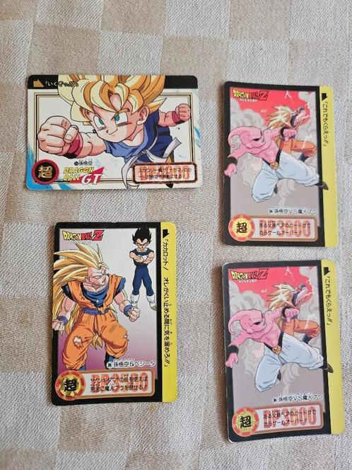 dragonball z kaarten 4 stuks oa Buu en Goku, Hobby en Vrije tijd, Verzamelkaartspellen | Pokémon, Zo goed als nieuw, Losse kaart