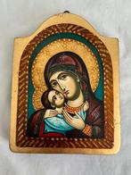 Handbeschilderd icoon Maria Jezus Vilar Grancharov, Ophalen of Verzenden