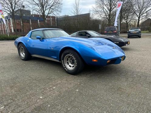 Corvette C3 1979 Blauw, Auto's, Chevrolet, Particulier, Corvette, Benzine, Cabriolet, Automaat, Geïmporteerd, Blauw, Blauw, Leder
