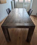 Gratis eettafel uitschuifbaar 6-8 personen, Huis en Inrichting, Tafels | Eettafels, Ophalen, Zo goed als nieuw, Rechthoekig, 50 tot 100 cm