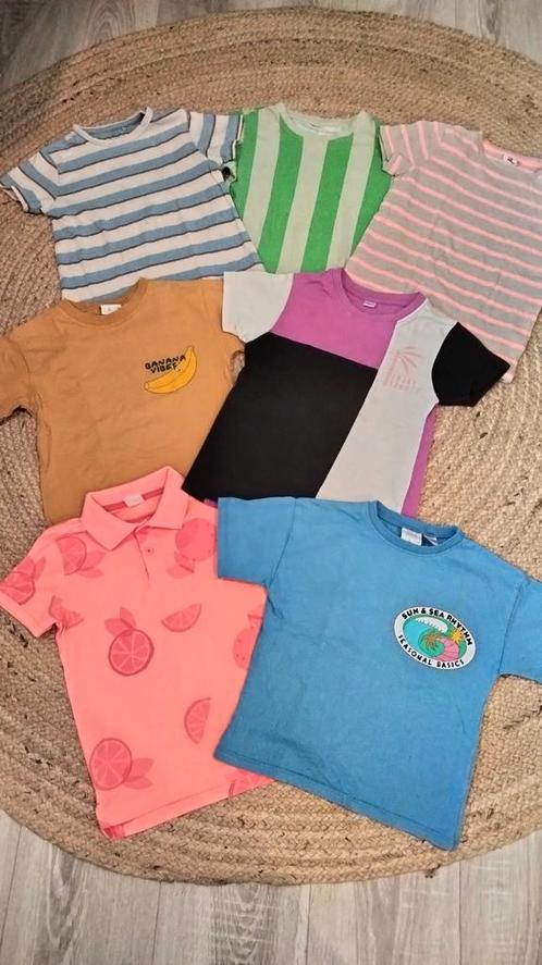 Pakket jongens T-shirts. 110/116, Kinderen en Baby's, Kinderkleding | Kinder-kledingpakketten, Zo goed als nieuw, Maat 110, Ophalen