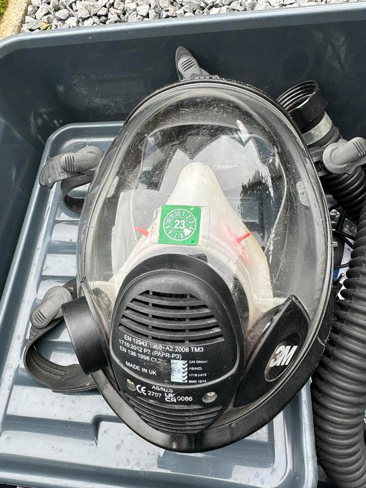 Pro flo set voor in het asbest te werken, Doe-het-zelf en Verbouw, Adembescherming, Ophalen of Verzenden