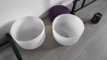 Kristallen klankschaal 35cm beschikbaar voor biedingen