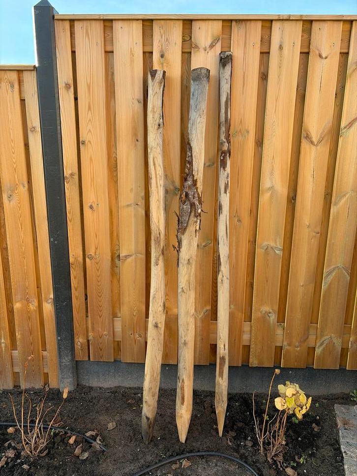 Kastanje palen, Tuin en Terras, Tuinhekken en Hekwerk, Gebruikt, Tuinhek, Hout, Ophalen of Verzenden