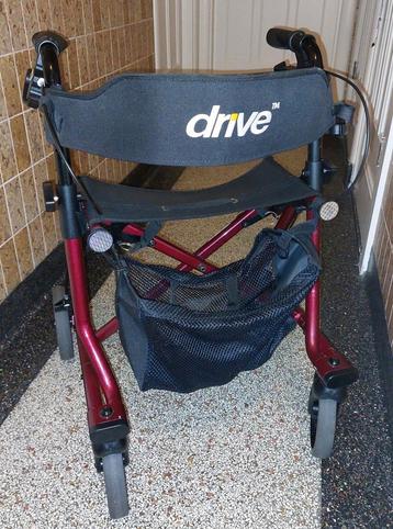 Rollator Drive bordeaux rood beschikbaar voor biedingen