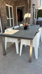 Tafel graniet, Tuin en Terras, Tuintafels, Ophalen, Zo goed als nieuw, Rechthoekig, Overige materialen