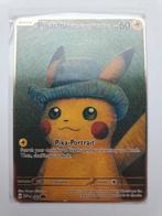 Pikachu Van Gogh Promo Metalen Kaart Pokemon Grey Felt Hat, Nieuw, Foil, Ophalen of Verzenden, Losse kaart