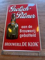 Grolsch reclamebord metaal - Goede staat, Ophalen of Verzenden