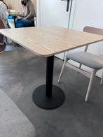 Tafel 70x70 eikenfineer 5 stuks, Huis en Inrichting, Tafels | Eettafels, 50 tot 100 cm, Ophalen of Verzenden, Eikenhout, Zo goed als nieuw