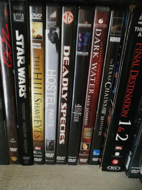 300 stuks top dvds horror sf oorlog, Cd's en Dvd's, Dvd's | Horror, Zo goed als nieuw, Spoken en Geesten, Vanaf 16 jaar, Ophalen of Verzenden