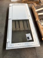 2x Kunststof DEUR 980x2150 1/2 GLAS (rechts) NIEUW, Ophalen, 80 tot 100 cm, Nieuw, Buitendeur