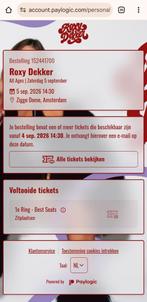 1x Roxy dekker 5 september