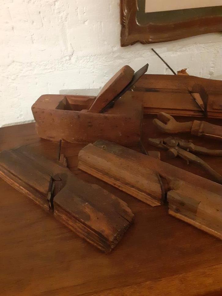 Oude Houten Gereedschap Collectie, Antiek en Kunst, Antiek | Gereedschap en Instrumenten, Ophalen of Verzenden