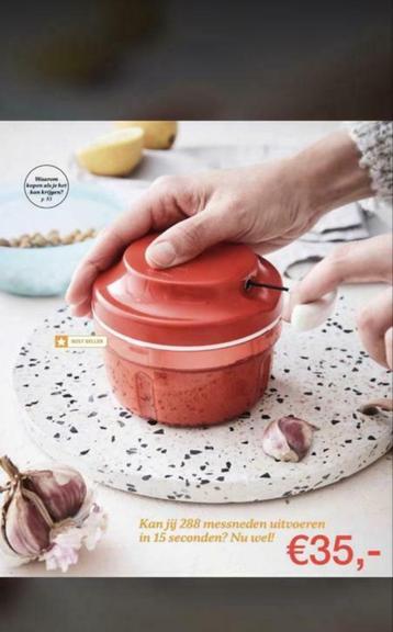 Z.G.A.N. turbochef - snijmachine - uiensnijder TUPPERWARE beschikbaar voor biedingen