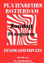 Platenbeurs Rotterdam zondag 24 augustus Eendrachtsplein