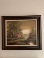 Schilderij, landschap met boerderij. J. Wintermans, Antiek en Kunst, Kunst | Schilderijen | Klassiek, Ophalen of Verzenden