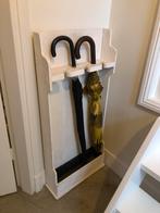 Wit houten paraplubak, Huis en Inrichting, Woonaccessoires | Paraplubakken, Ophalen of Verzenden, Zo goed als nieuw, Hout