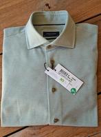 **Nieuw lichtgroen Profuomo knitted shirt in maat 42**, Nieuw, Ophalen of Verzenden, Profuomo, Halswijdte 41/42 (L)