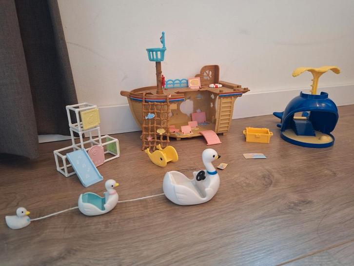 Sylvianian families Adventure treasure ship + speeltoestel, Kinderen en Baby's, Speelgoed | Poppenhuizen, Gebruikt, Ophalen