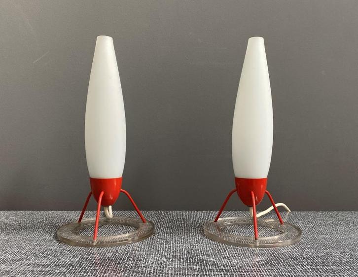 60 jaren ZELDZAME NAPKO set SPACE nachtlampen tafel lamp, Huis en Inrichting, Lampen | Tafellampen, Gebruikt, Minder dan 50 cm