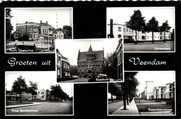 Groeten uit Veendam - 5 afb o.a. Julianalaan - 1964? gelopen beschikbaar voor biedingen