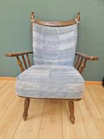 vintage fauteuil, Huis en Inrichting, Ophalen, Hout, Gebruikt, Minder dan 75 cm
