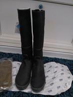 Zoo Adventure leren (regen) laarzen 42 incl verz, Hoge laarzen, Zoo, Zwart, Nieuw