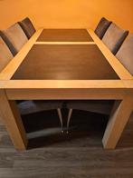 Houten inboedel met leisteen - 9 delen, Huis en Inrichting, Complete inboedels, Ophalen