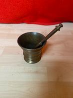 Antieke vijzel met stamper - Brons, Antiek en Kunst, Ophalen of Verzenden, Brons