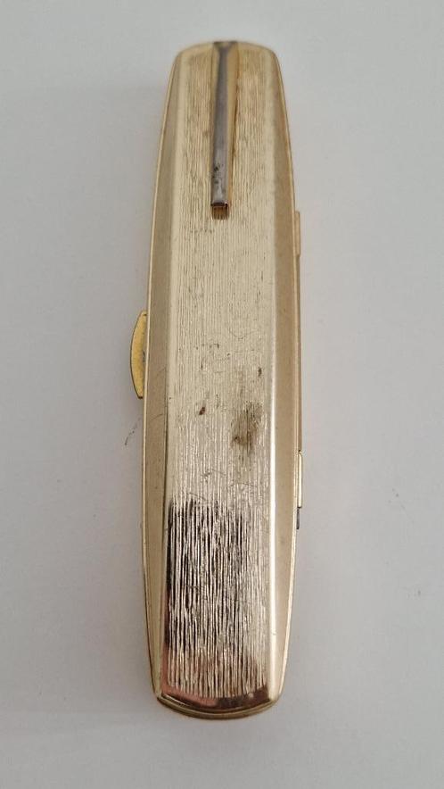 Vintage goudkleurige sigarenhouder voor 1 sigaar #153, Verzamelen, Rookartikelen, Aanstekers en Luciferdoosjes, Gebruikt, Overige typen