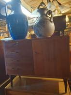 Vintage kastje 90x34x72 hoog., Ophalen, Gebruikt, Sixties, Teakhout