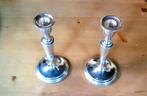 Twee zilveren kandelaars, Ophalen of Verzenden, Zilver